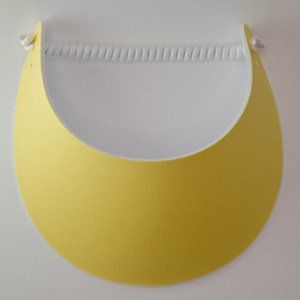 Women Foam Sun Visor Hats, No Headach, Lemon Color, Pool Golf Travel
